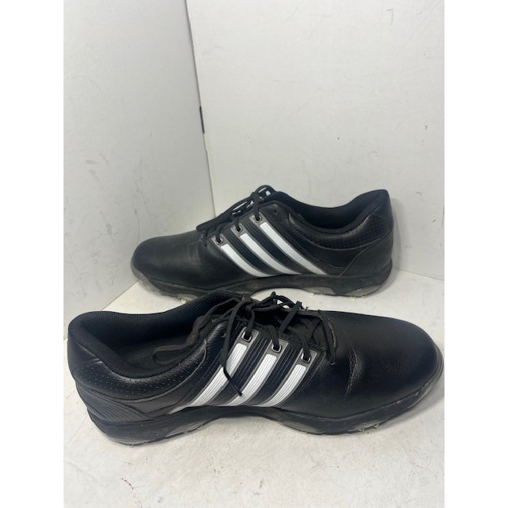 Adidas Tour360 Mens Golf Shoes Black White Spiked Q47032 Size 11 - Picture 5 of 8